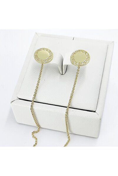 Milena Cercei Placati Cu Aur 14k in Doua Straturi, hipoalergenici, - Lungime 5cm