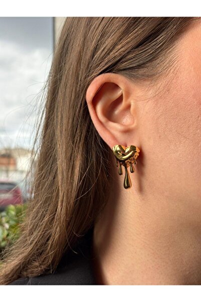 GAU STUDIO Gau Will Give You Golden Heart Earrings