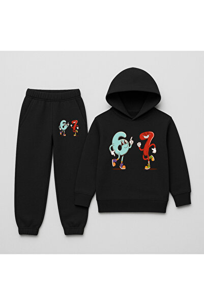 SVART WEAR ΠΑΙΔΙΚΟ ΣΕΤ ΦΟΡΜΑΣ ΜΕ ΣΧΕΔΙΑΣΜΟ SIX SEVEN, ΣΕΤ 2 ΤΕΜΑΧΙΩΝ ΦΟΡΜΑΣ Μ...