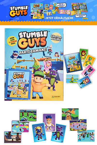 hediyecik Panini Stumble Guys Çıkartma Albümü Koleksiyonluk Sticker Dergisi 1...