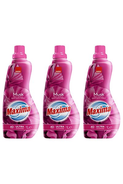 Sano SET 3 PIECES - Ultra Concentrated Musk Fabric Softener 1L