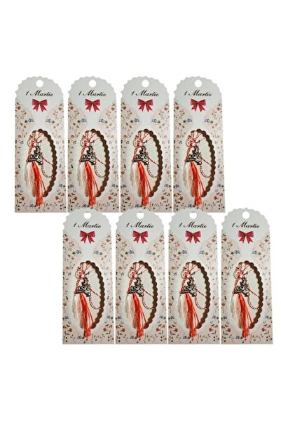 OEM Set of 8 Lucky Silver Pendant Martisoare