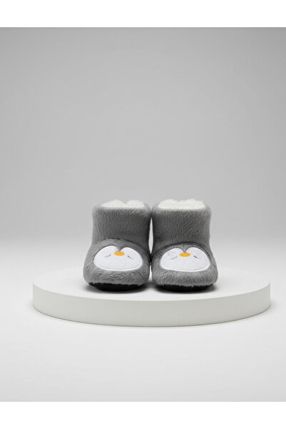 YusGos Cizme de casă unisex cu talpă anti-alunecare, din pluș, cu broderie cu...