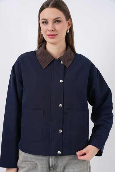 Hiccup Bdart Gabardine Buttoned Pocket Jacket