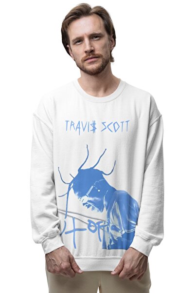 Fuddy Moda Hanorac unisex supradimensionat Utopia Travis Scott cu imprimeu și...