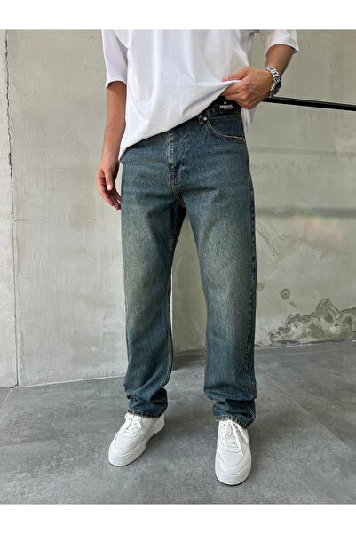 DİFRANSEL Men's Comfortable Fit Lossefit Baggy Trousers