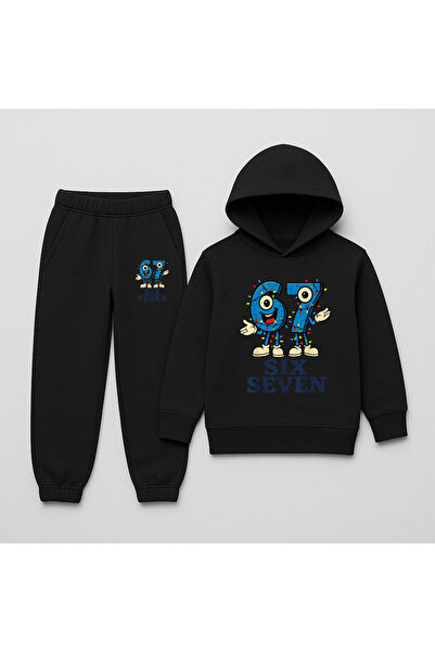 SVART WEAR SET DE TRENING PENTRU COPII CU IMPRIMEU SIX SEVEN, SET DE 2 PIESE ...