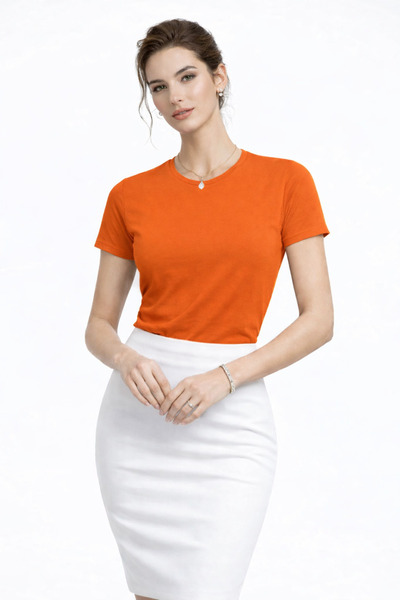 zs zaos fashion Tricou de bază, simplu, cu decolteu rotund, pentru femei, din...