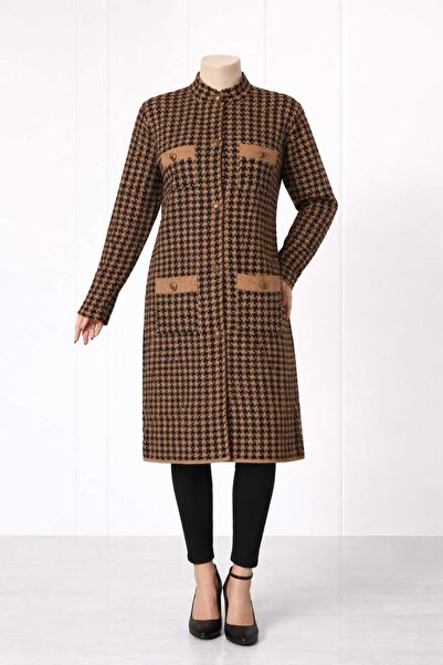 ZMODA SOFT Long Sleeve Buttoned Pocket Quality Long Dress