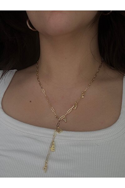 lotusbybuket Özel tasarım 14 ayar kaplama çelik Zeynep isim kolye (istediğini...