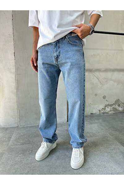 DİFRANSEL Men's Comfortable Fit Lossefit Baggy Trousers