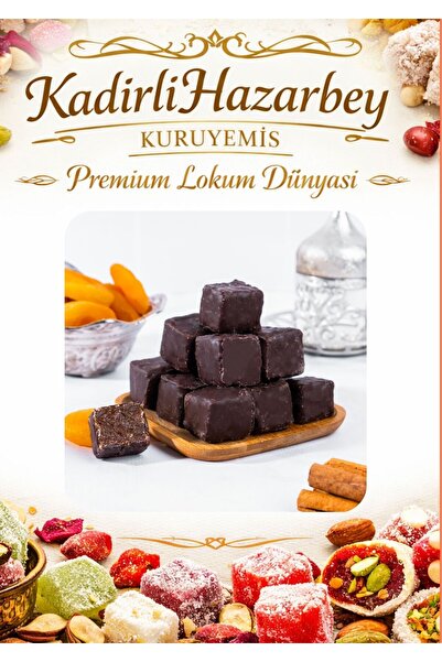 KADİRLİHAZARBEY لوكوم المشمش المغطى بالشوكولاتة المرة 250 جرام