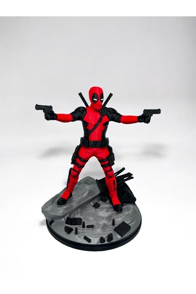 Uztech Deadpool Koleksiyon Figürü - Premium 3D Baskı - 150 mm