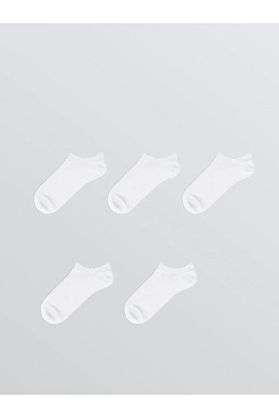 LC Waikiki White Women's Booties Socks 5-Pack (S6)