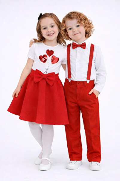 Kuraff Giyim 23 April 29 October Girls' Suit - Boys' Suit Show Combination