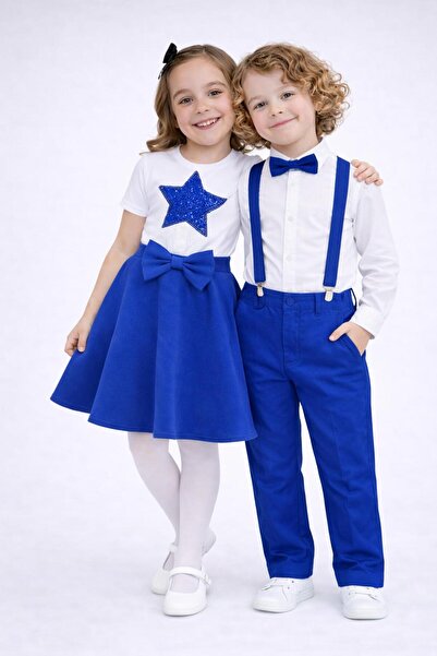 Kuraff Giyim 23 April 29 October Girls' Suit - Boys' Suit Show Combination