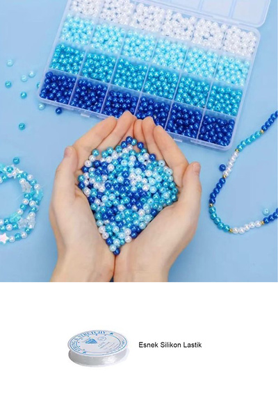 By MO Accessories Set de hobby pentru confecționarea bijuteriilor, cu mărgele...