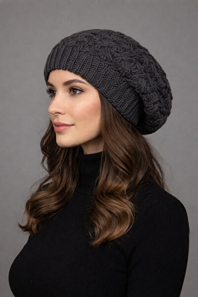 Şirin Giyim Aksesuar Pălărie tricotată Ressam - Pălărie elegantă de iarnă pen...