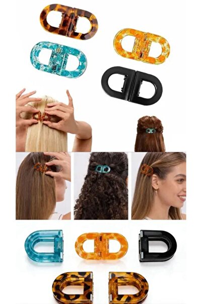 Haziran إكسسوارات مشبك مغناطيسي للنساء، زوج واحد (قطعتين) لون برتقالي