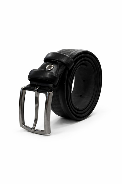 Ayhan Kundura Men's Faux Leather Patent Leather Belt 3.5 cm Classic