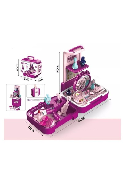 OEM 3-in-1 Play Bag, Beauty Box for Kids – Beauty Shop | 32 Pieces | 3 Years+