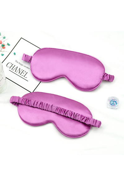 Choice8 قناع نوم للعينين من حرير الصناعي الأرجواني، رقعة تظليل للعينين، رقعة ...