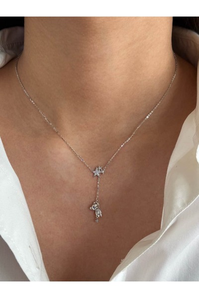 h&b design jewel 925 Ayar Gümüş Silver Ayıcık Kolye