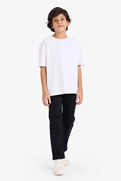 DeFacto Ravan kroj Džins pantalone za crnca B5445A8/NM40