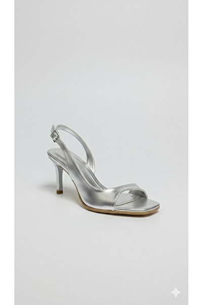 guijarro أحذية نسائية بكعب متوسط ​​رفيع مفتوح من الخلف، أحذية بكعب عالٍ - سلس...