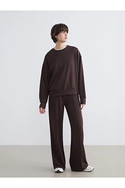 LC Waikiki Pantaloni de trening pentru femei cu talie elastică și picior larg...