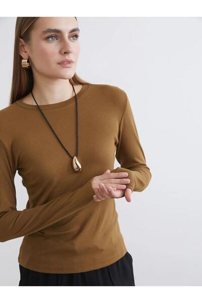 LC Waikiki Green Crew Neck Modal Blend Women's Bodysuit (S6)