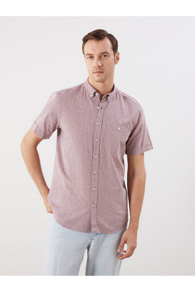 LC Waikiki Ανδρικό πουκάμισο Regular Fit Linen Blend