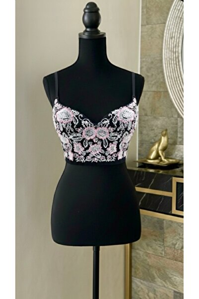 Ceren Öncel Atelier Boncuk İşlemeli Büstiyer