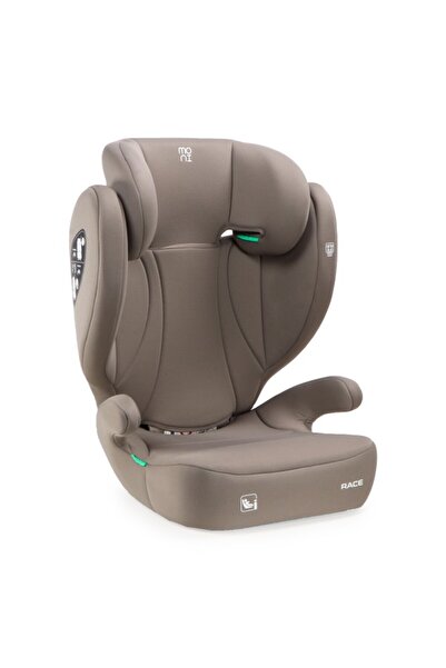 Moni Scaun Auto Copii Race Beige, Fără ISOFIX, 100–150 cm R129 i-Size, Booste...