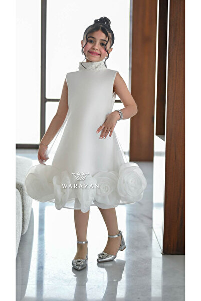 Warazan فستان اطفال بناتي ناعم