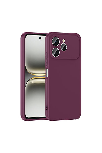 VARDAR AKSESUAR حافظة تكنو سبارك 40 VRDR ناعمة ومرنة من مارا لانش - أرجواني غامق