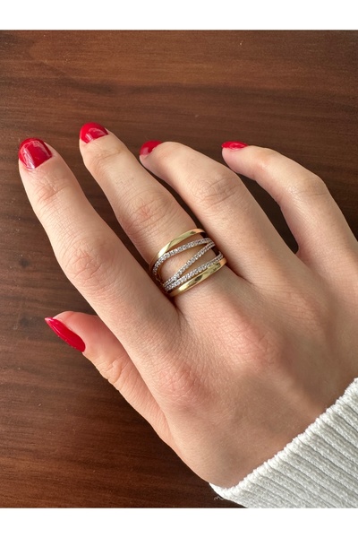 ringbox Double Row Stone Ring
