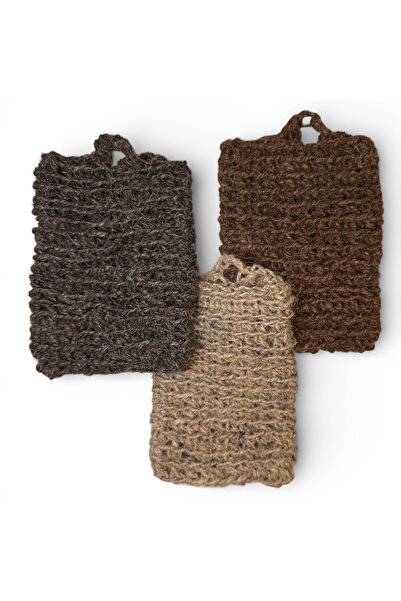 Melih AKSU Doğal Keçi Kılı Düz Hamam Kese Seti – Peeling Etkili