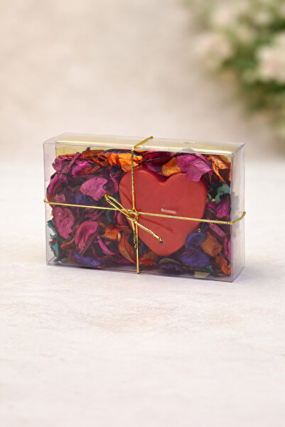 Soft Kare Lumânare decorativă în formă de inimă – Cadou romantic cu petale de...