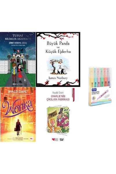 Epsilon Yayınevi Tuhaf Bilimler Akademisi 1 + Büyük Panda + Wonka + CHARLIE'N...