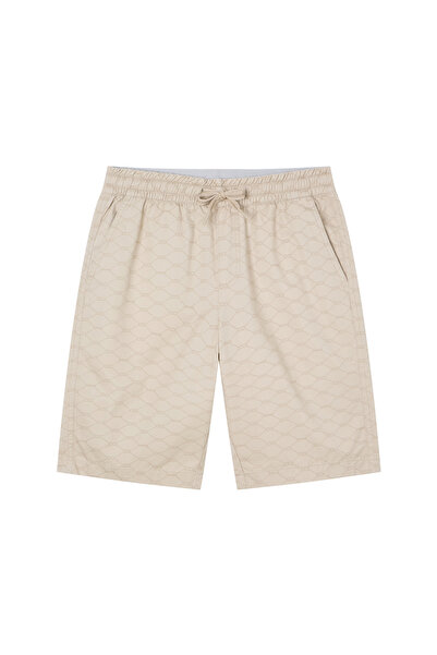 Giordano Men’s Slim Twill Bermuda Shorts with Elastic Waist