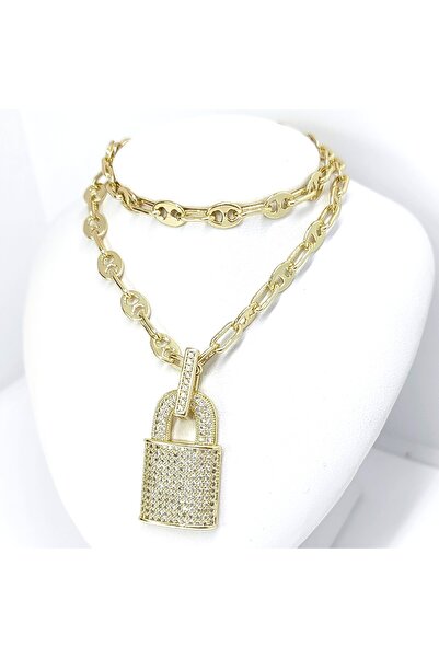 Milena Colier Dama Placat cu Aur 14k - Lungime 45cm Model UBA1