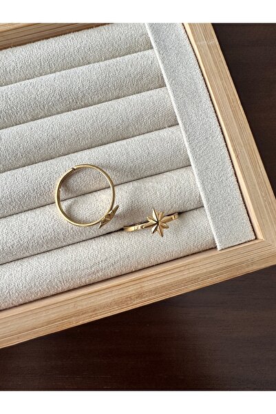 ringbox Gold Star Steel Anti-Tarnish Ring