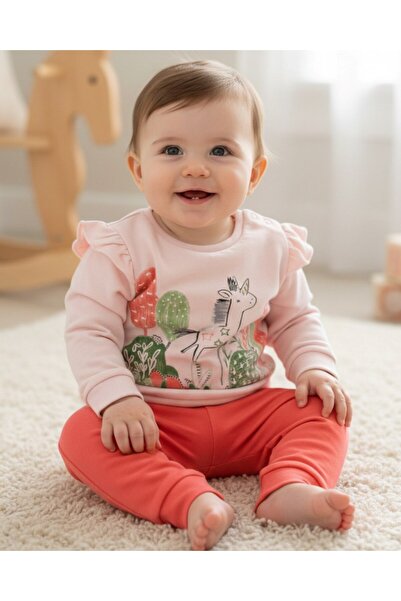 Ege Bebek Baby Girl, Unicorn Printed, Seasonal Stylish Baby Set for 6-36 Mont...