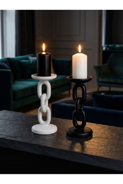 Store LITHORA Zincir Model Dekoratif Mumluk | Şık ve Modern Tasarım