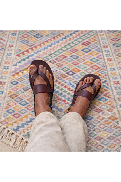 Bostini Hakiki Deri Parmak Arası Sandalet