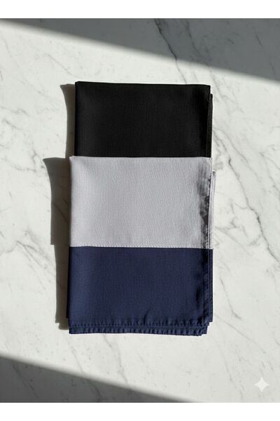 BSA 3'lü pamuklu tülbent seti, 100x100 yumuşak yazma, tülbent, hediyelik 3'lü...