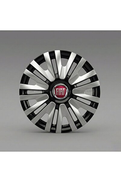 JANT FİAT Linea Uyumlu JantKapağı - 15 İnç - 1 Takım (4 adet) - Çelik görünüm...