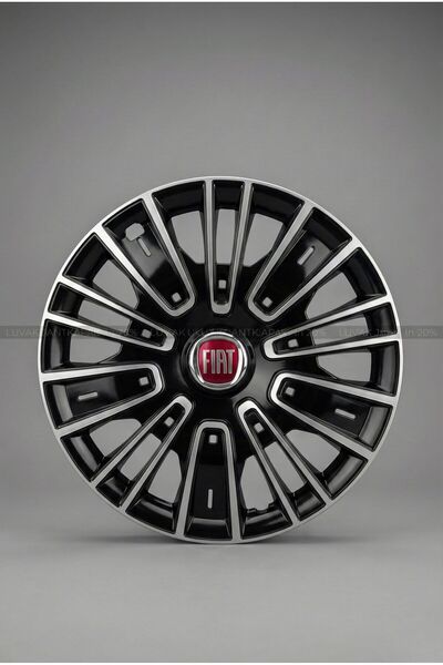 JANT FİAT Linea Uyumlu JantKapağı - 15 İnç - 1 Takım (4 adet) - Çelik görünümlü