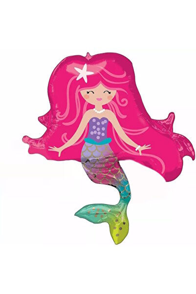 Party City Mermaid Themed Foil Balloon 34 Inches |   Large Size Party & Birth...